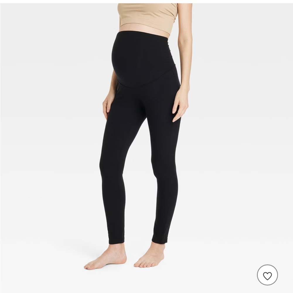 Over Belly Knit Maternity Leggings - Isabel Maternity by Ingrid & Isabel™ Black